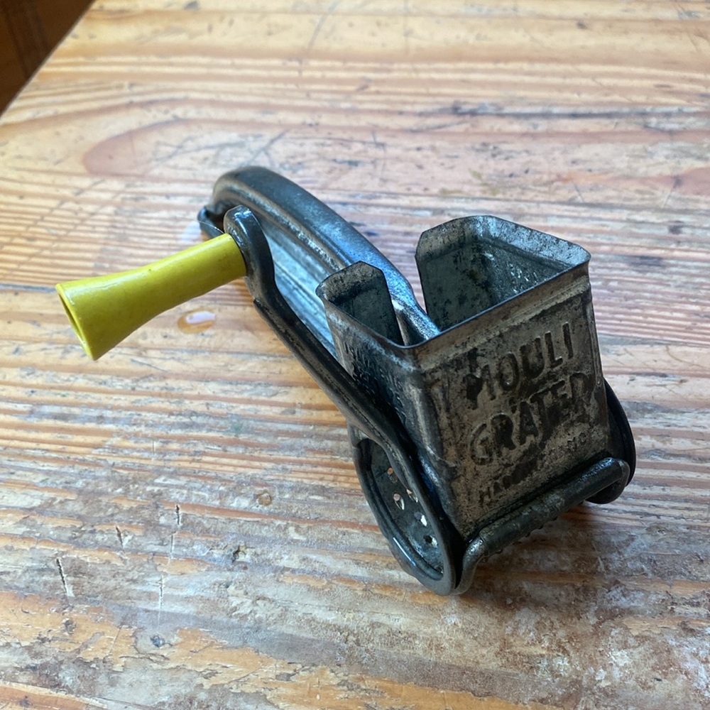 Mouli Grater with Yellow Handle